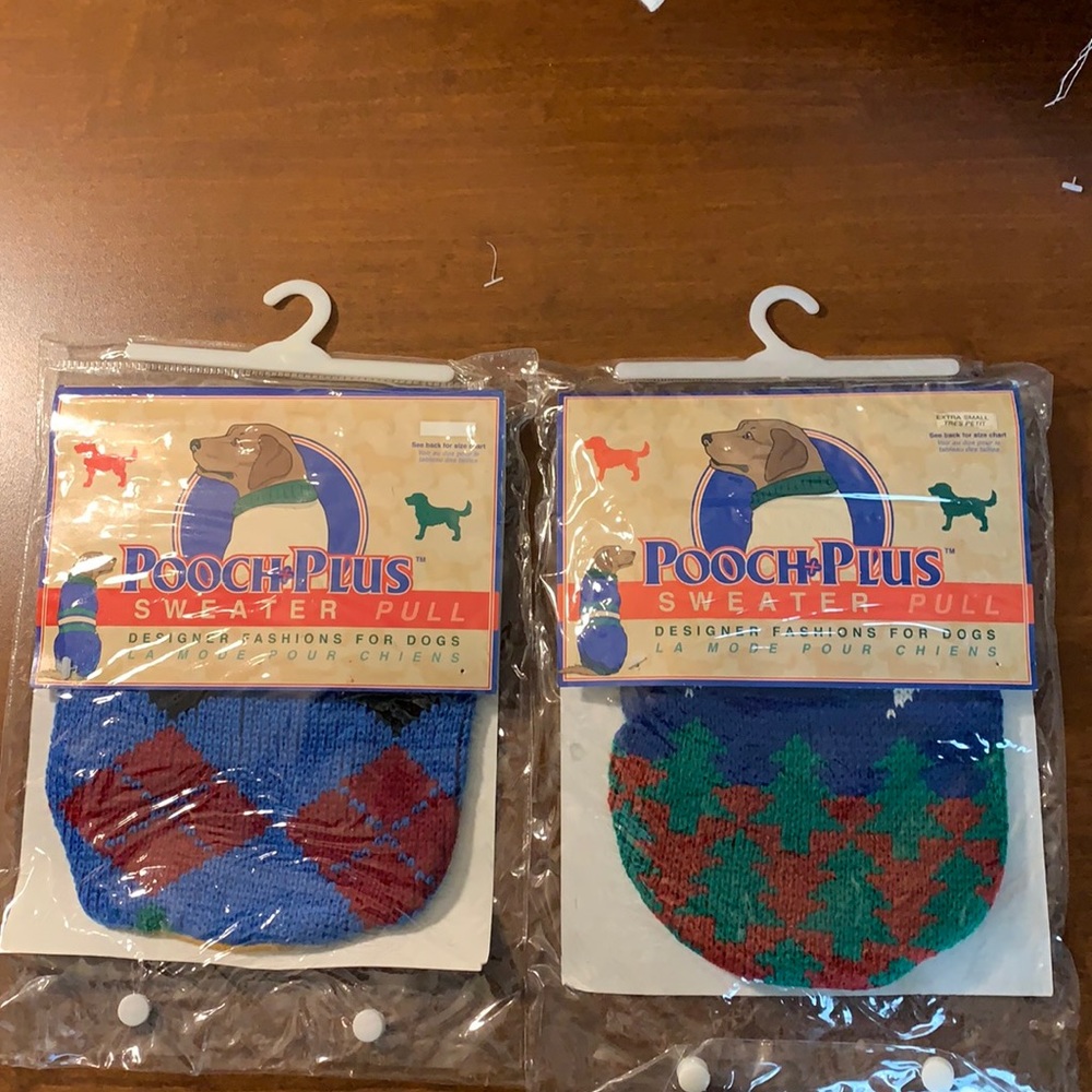 2 Pooch Plus Dog Sweaters Size XS Item #36